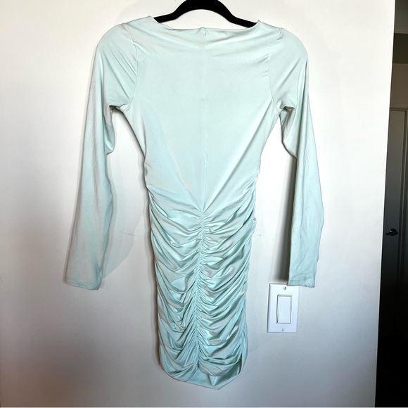 Elegant Mint Bodycon Dress - Picture 5 of 6